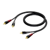 PROCAB CLA800/1 2 x RCA/Cinch male - 2x RCA/Cinch male 1 meter